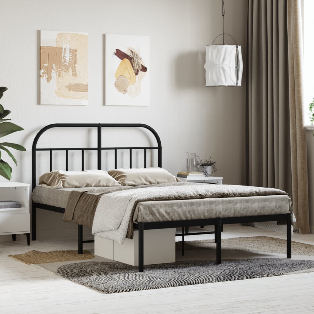 Metal Bed Frame Without Mattress 90X190Cm