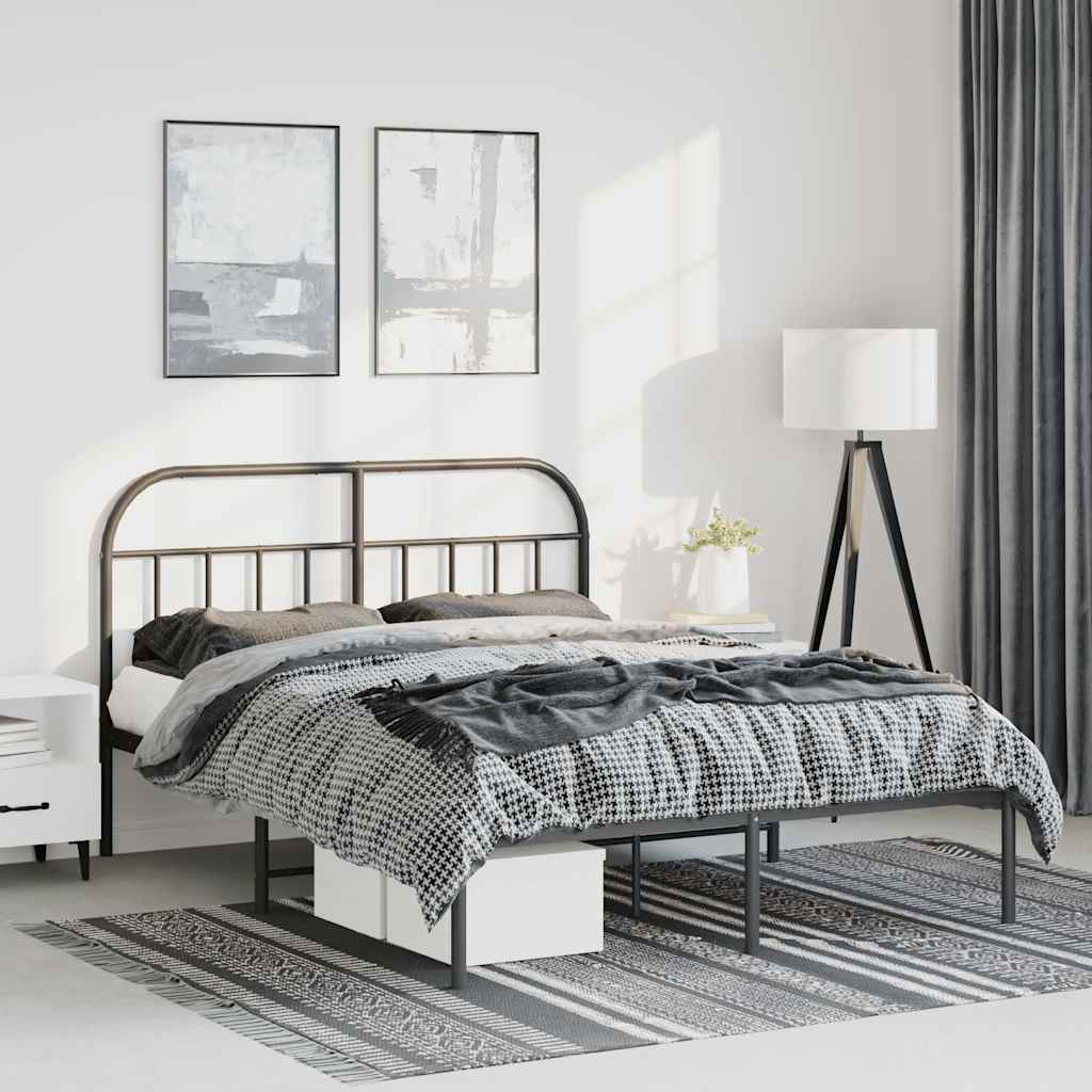 Metal Bed Frame Without Mattress 90X190Cm