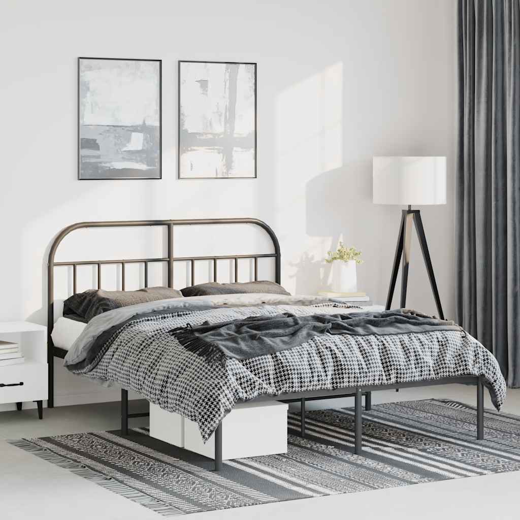 Metal Bed Frame Without Mattress 90X190Cm