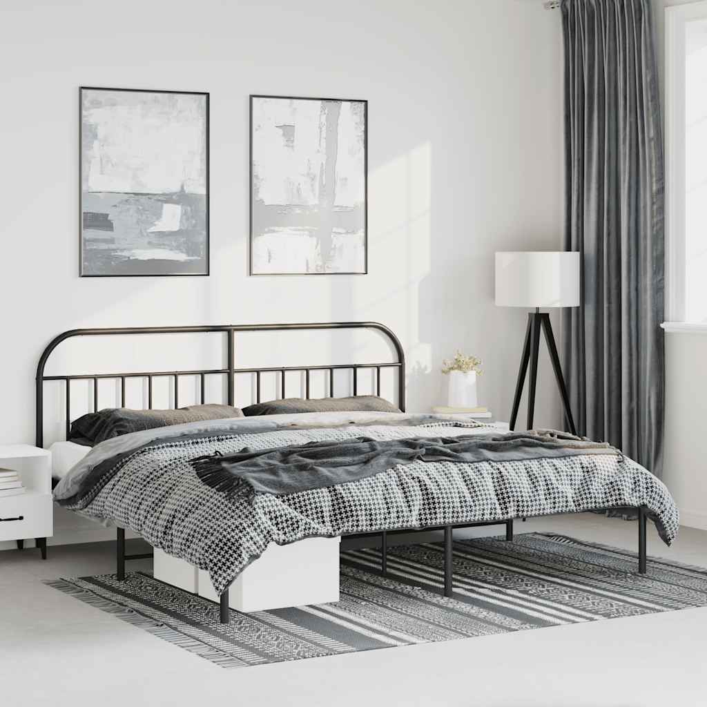Metal Bed Frame Without Mattress 90X190Cm