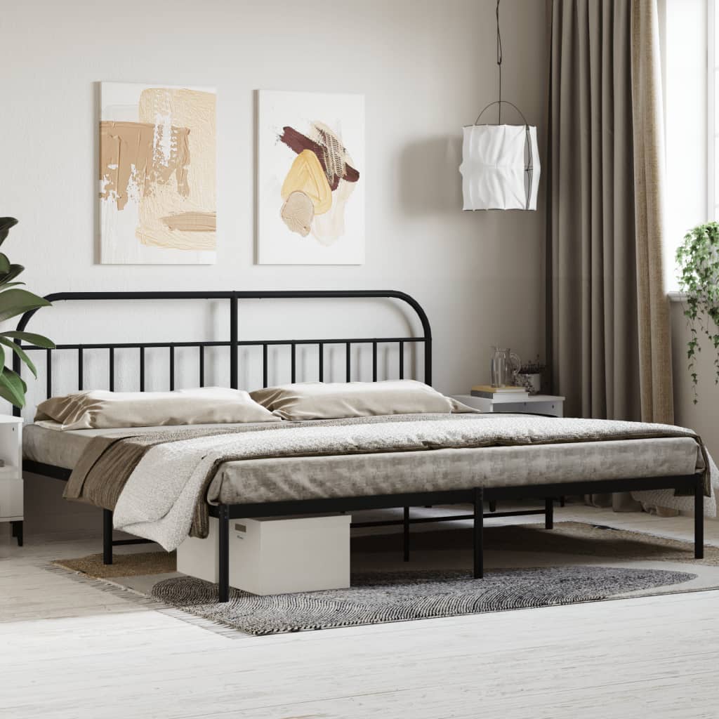 Metal Bed Frame Without Mattress 90X190Cm