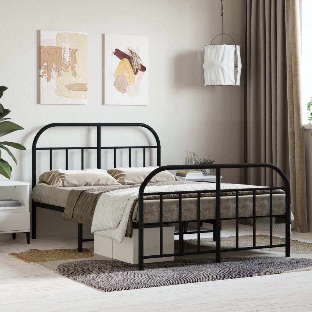 Metal Bed Frame Without Mattress 90X190Cm