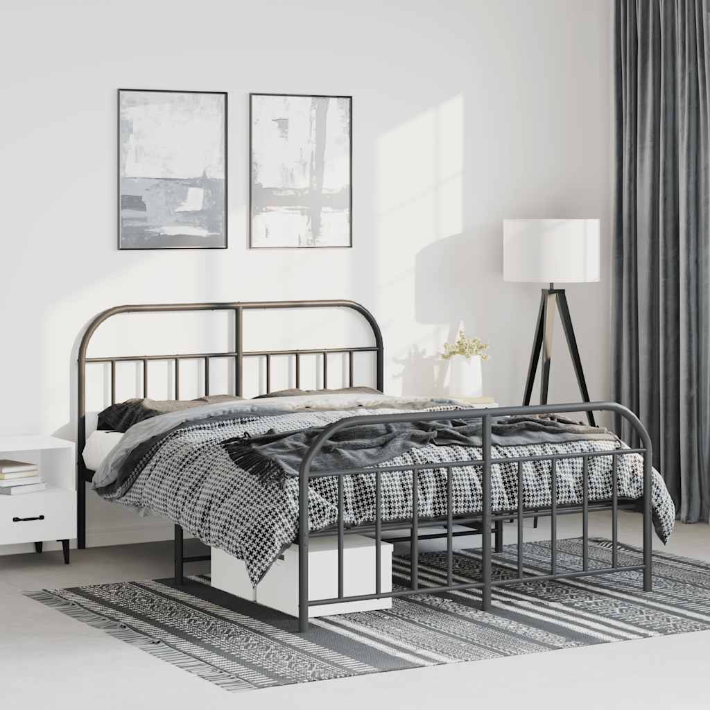 Metal Bed Frame Without Mattress 90X190Cm