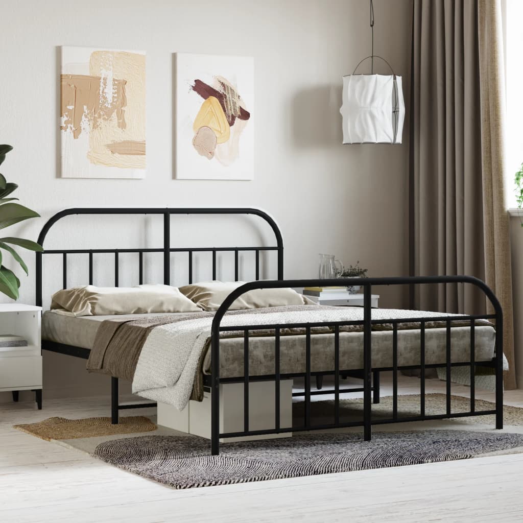 Metal Bed Frame Without Mattress 90X190Cm