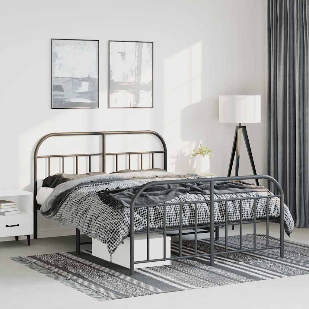 Metal Bed Frame Without Mattress 90X190Cm