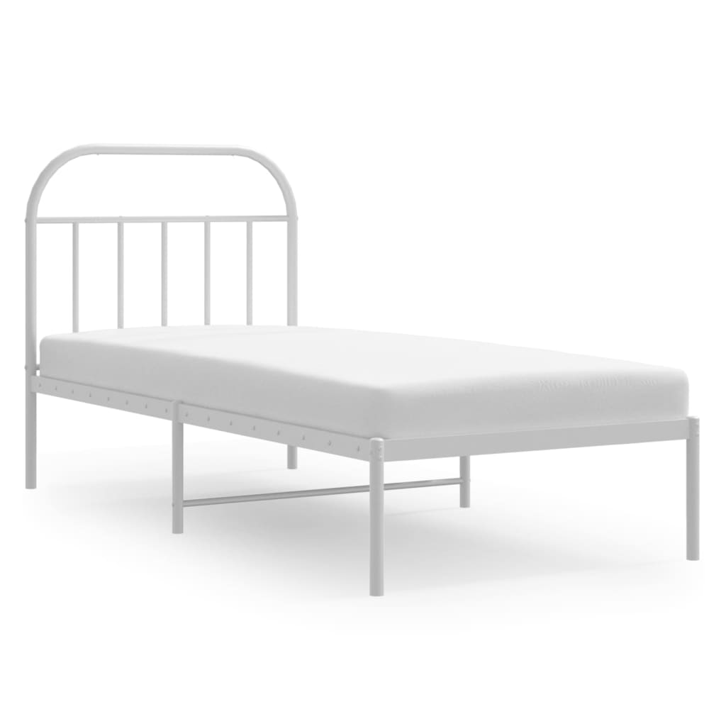 Metal Bed Frame Without Mattress 90X190Cm