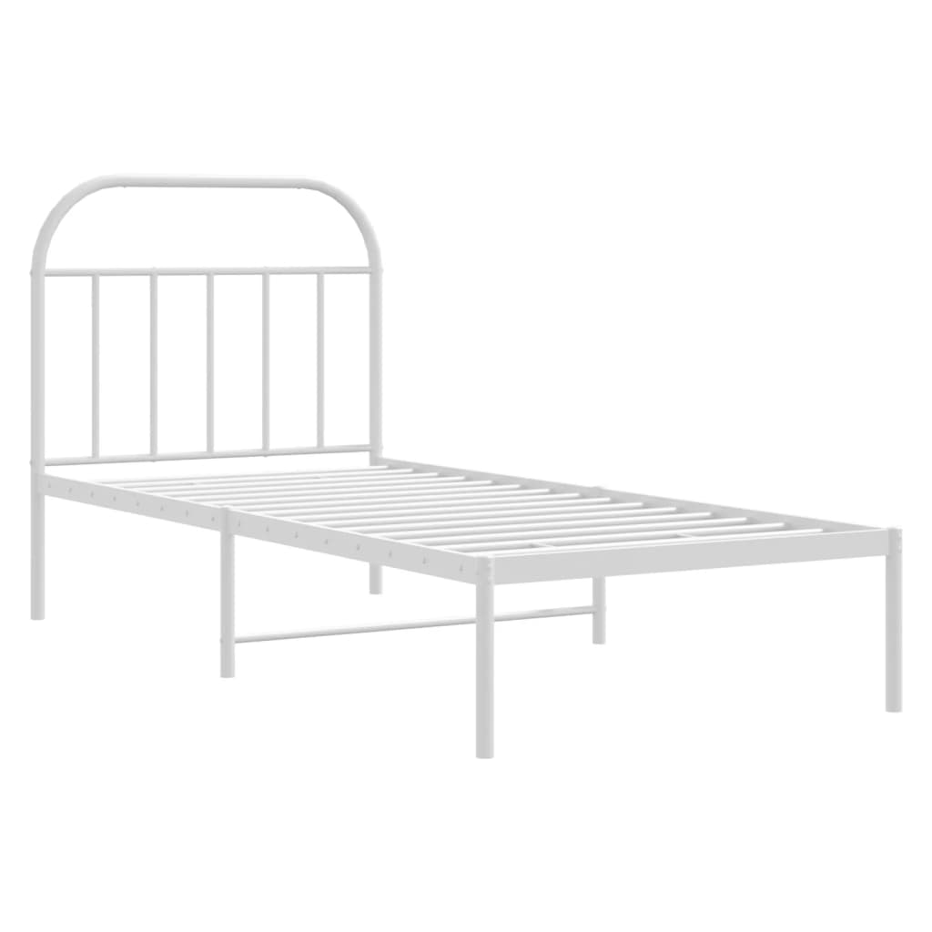 Metal Bed Frame Without Mattress 90X190Cm
