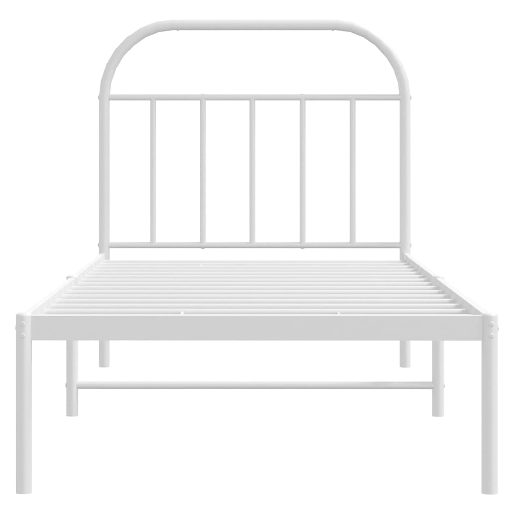 Metal Bed Frame Without Mattress 90X190Cm