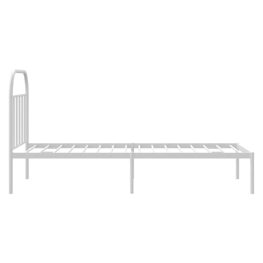 Metal Bed Frame Without Mattress 90X190Cm