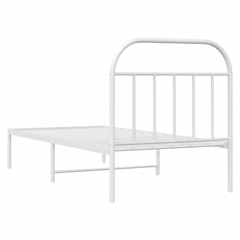 Metal Bed Frame Without Mattress 90X190Cm