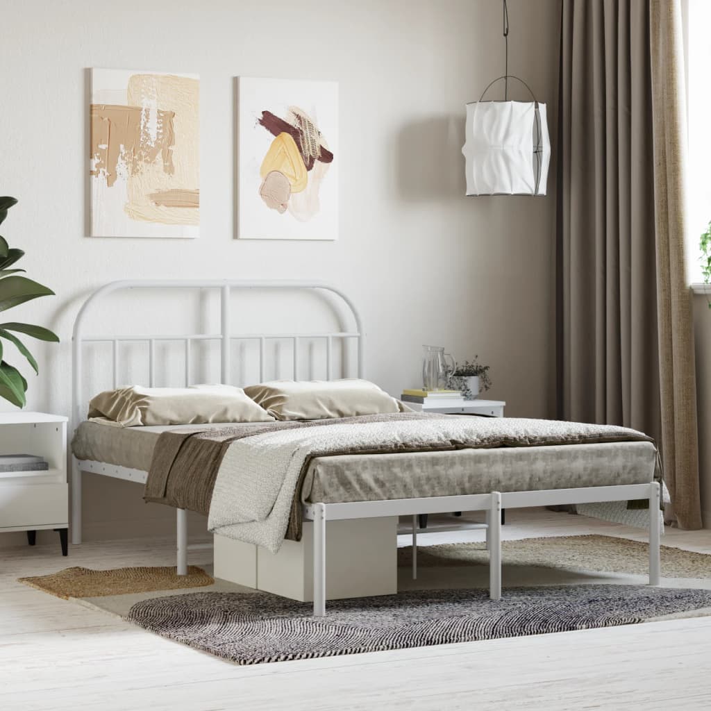 Metal Bed Frame Without Mattress 90X190Cm