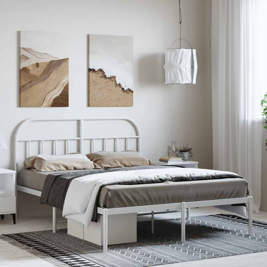 Metal Bed Frame Without Mattress 90X190Cm