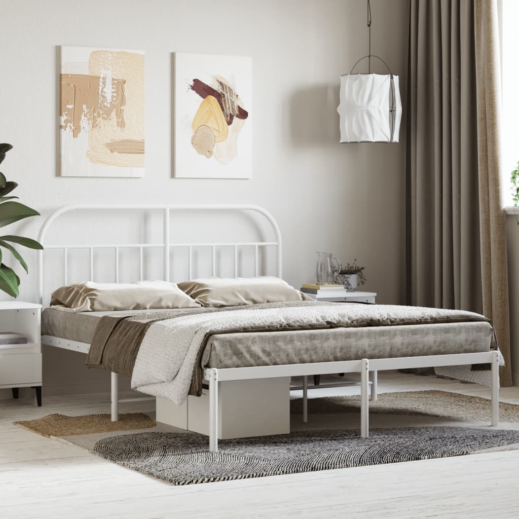 Metal Bed Frame Without Mattress 90X190Cm