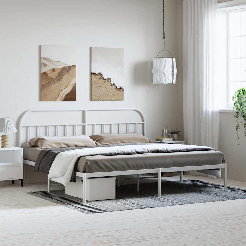 Metal Bed Frame Without Mattress 90X190Cm