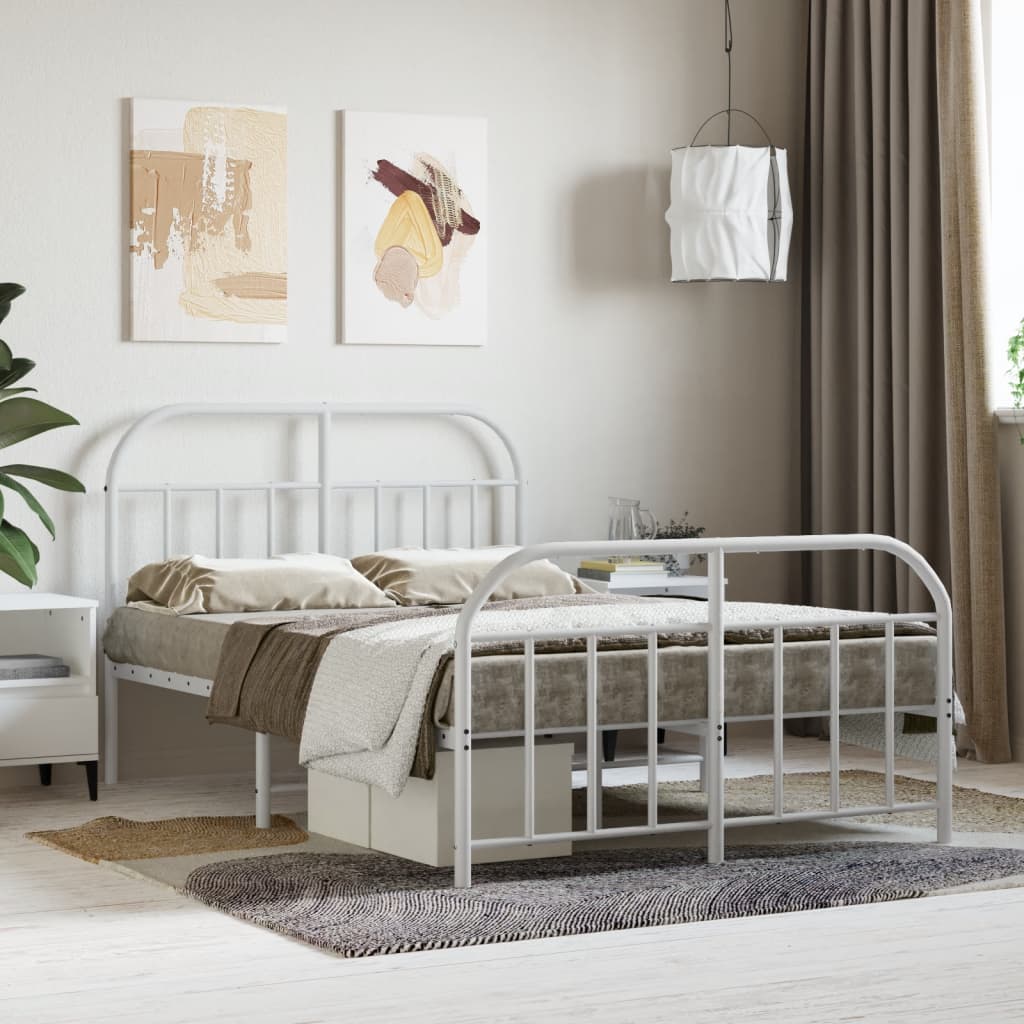 Metal Bed Frame Without Mattress 90X190Cm