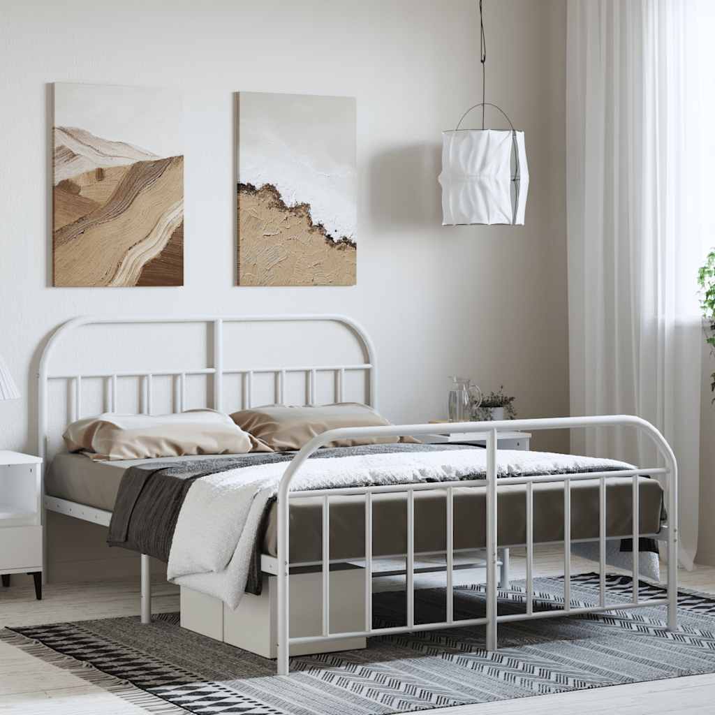 Metal Bed Frame Without Mattress 90X190Cm