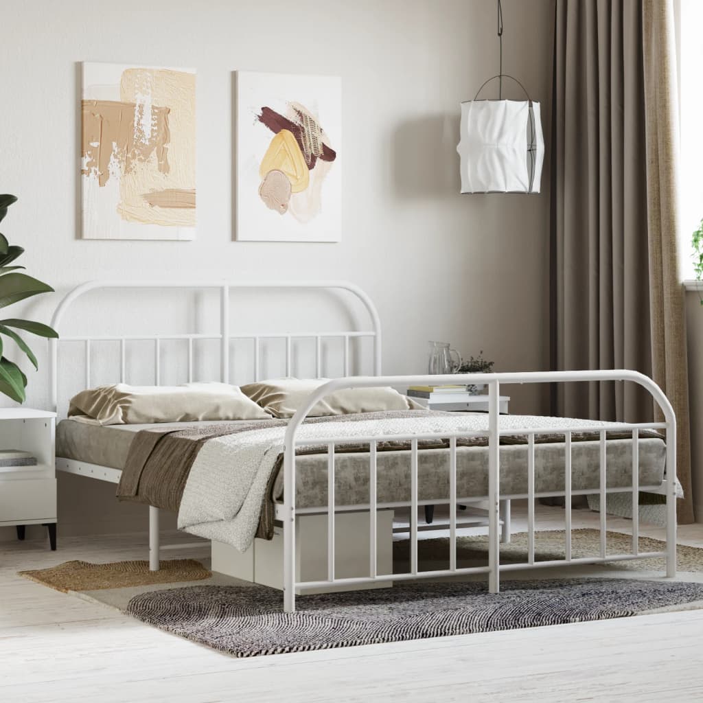 Metal Bed Frame Without Mattress 90X190Cm