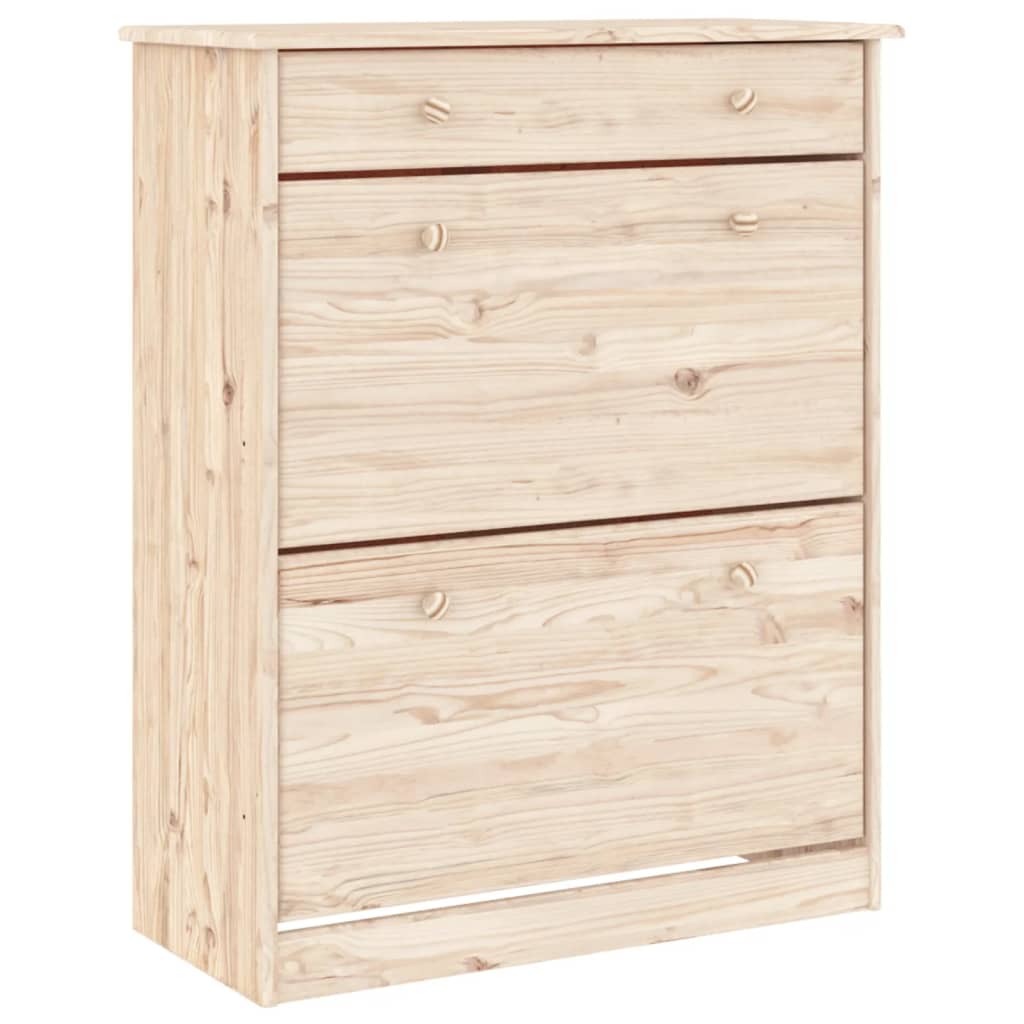 Highboard Alta 77X35X188 Cm Solid Wood Pine