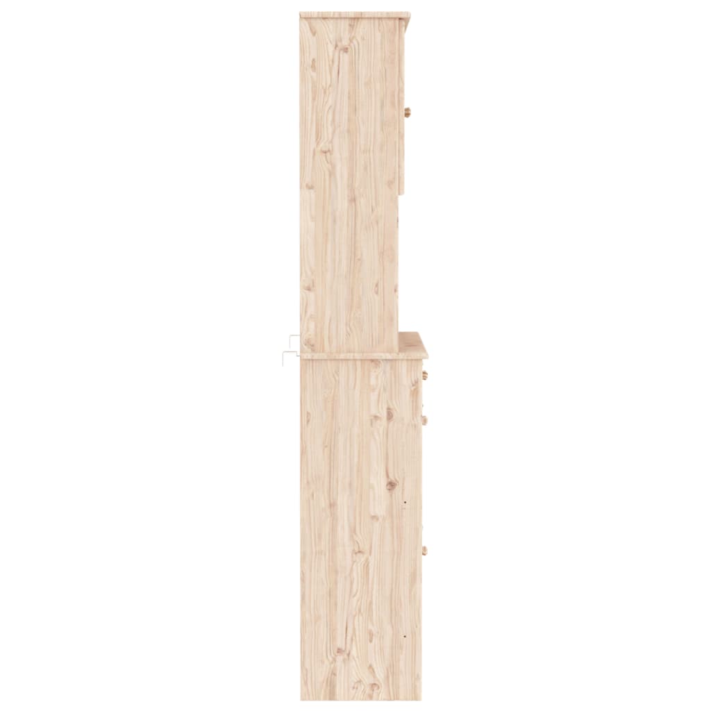 Highboard Alta 77X35X188 Cm Solid Wood Pine
