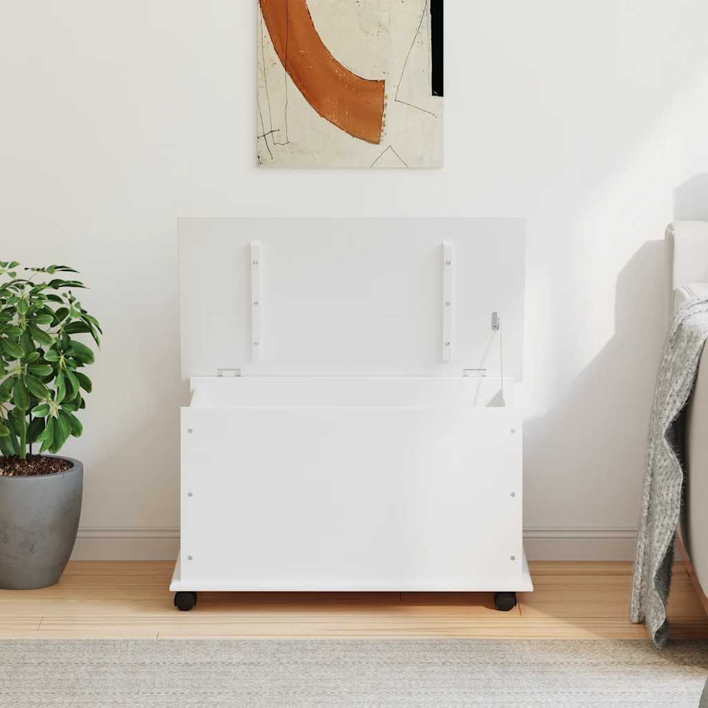 Storage Chest With Wheels Alta 73X39.5X43 Cm Solid Wood Pine