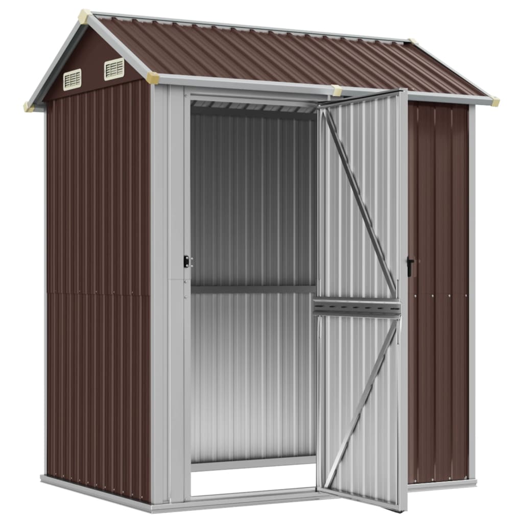 Garden Shed 192X152.5X237 Cm Galvanised Steel