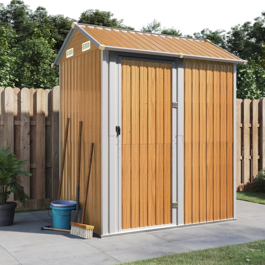 Garden Shed 192X152.5X237 Cm Galvanised Steel