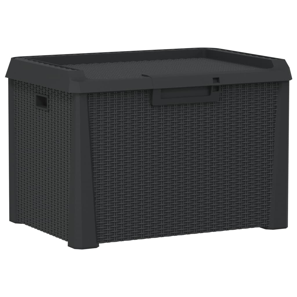 Outdoor Storage Boxes Garden Box 125 L Pp brown anthracite Waterproof Lockable 7
