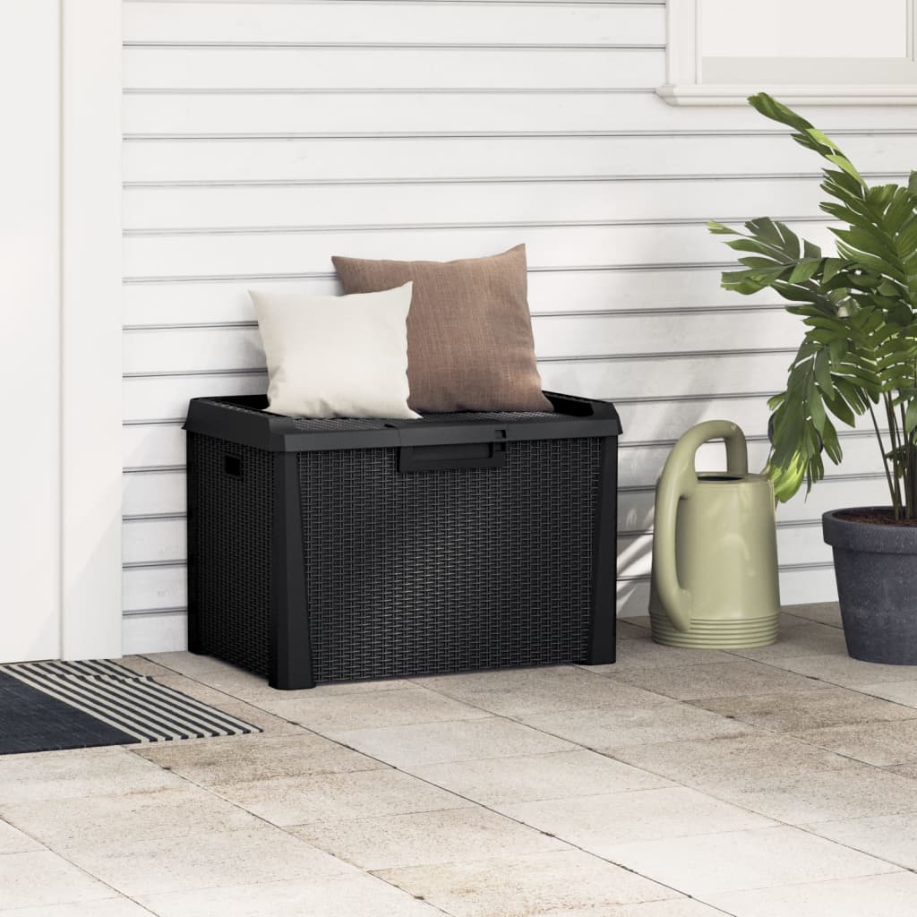 Outdoor Storage Boxes Garden Box 125 L Pp brown anthracite Waterproof Lockable 7