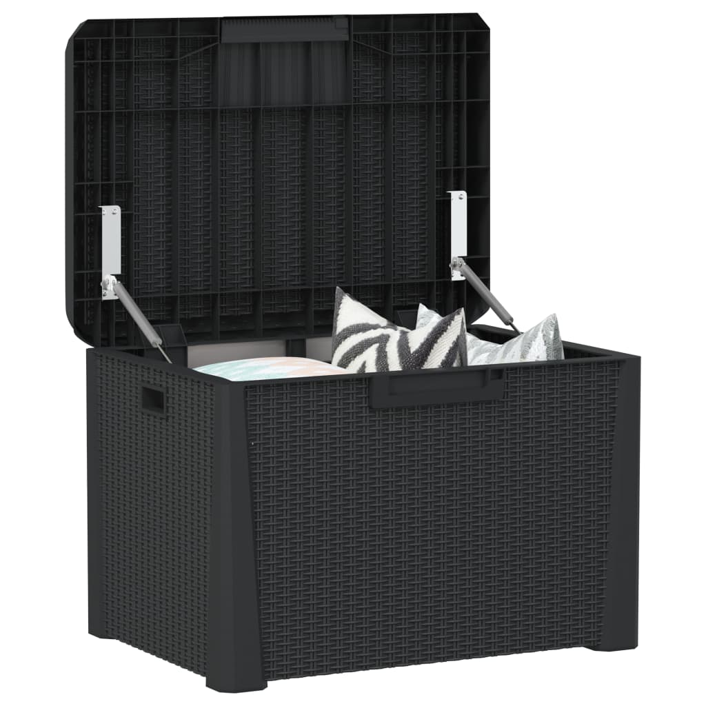 Outdoor Storage Boxes Garden Box 125 L Pp brown anthracite Waterproof Lockable 7