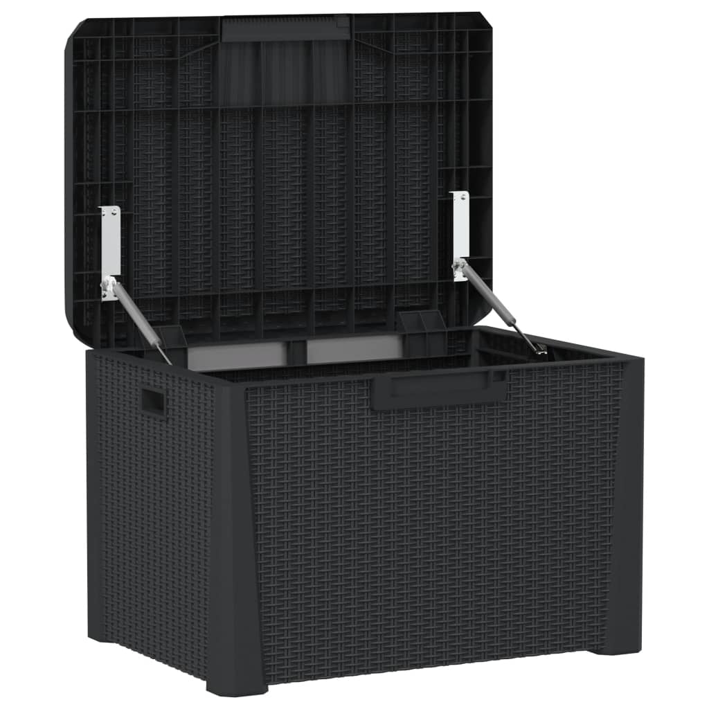 Outdoor Storage Boxes Garden Box 125 L Pp brown anthracite Waterproof Lockable 7