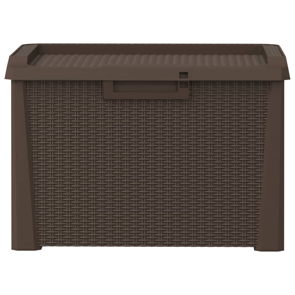 Outdoor Storage Boxes Garden Box 125 L Pp brown anthracite Waterproof Lockable 7