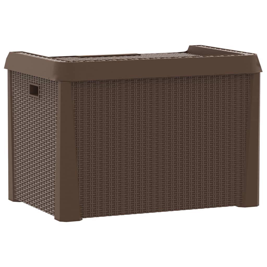 Outdoor Storage Boxes Garden Box 125 L Pp brown anthracite Waterproof Lockable 7