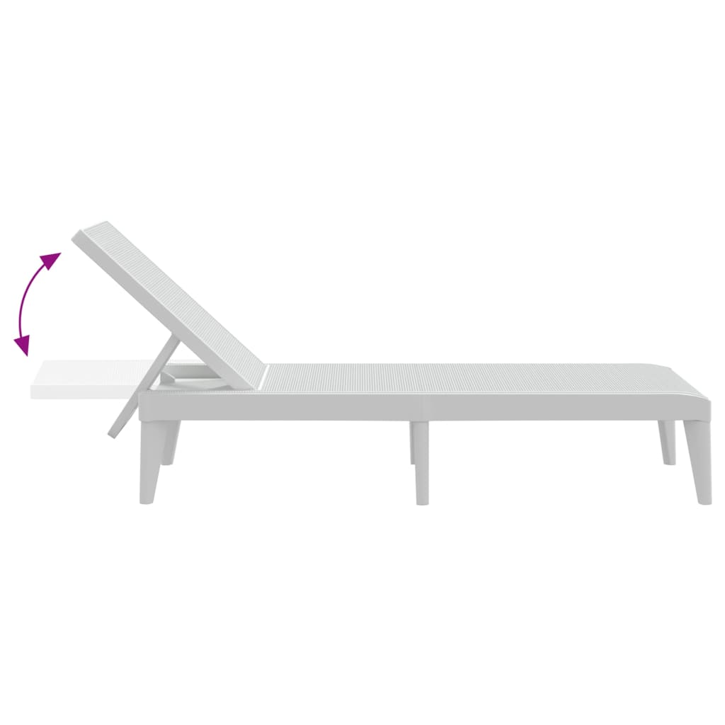 Sun Lounger 186X60X29 Cm Pp