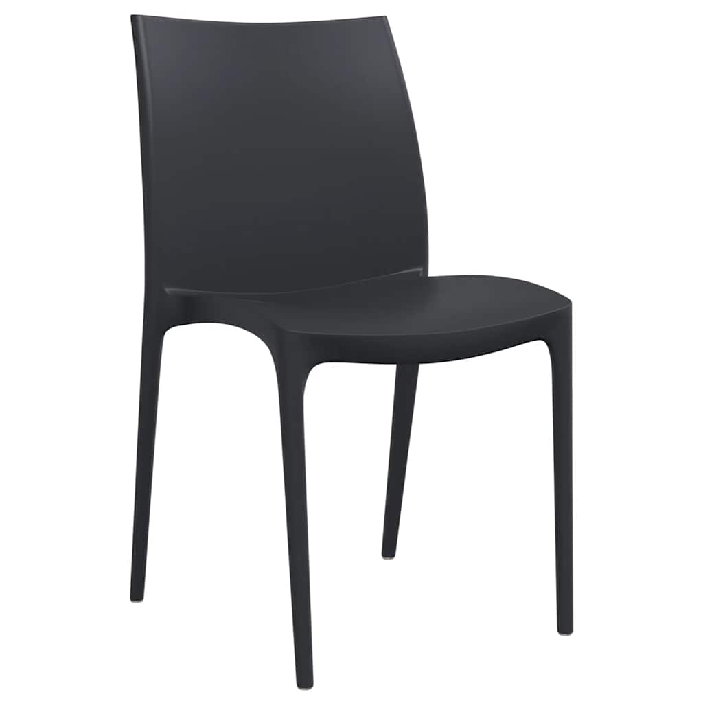 Outdoor Chair Garden Chairs 2 Pcs 50X46X80 Cm Polypropylene cream white 50 cm