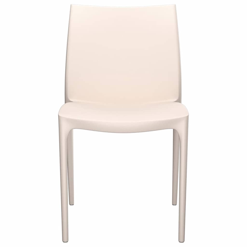 Outdoor Chair Garden Chairs 2 Pcs 50X46X80 Cm Polypropylene cream white 50 cm