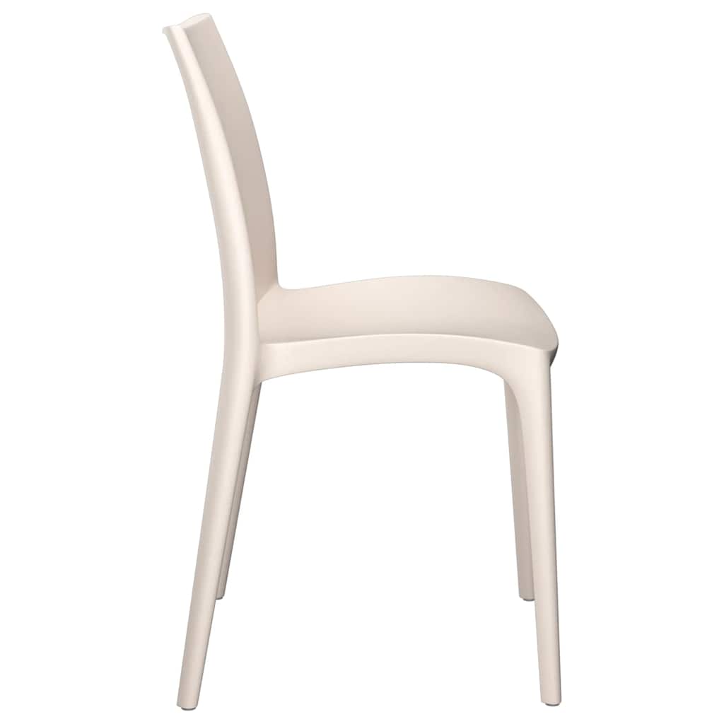 Outdoor Chair Garden Chairs 2 Pcs 50X46X80 Cm Polypropylene cream white 50 cm