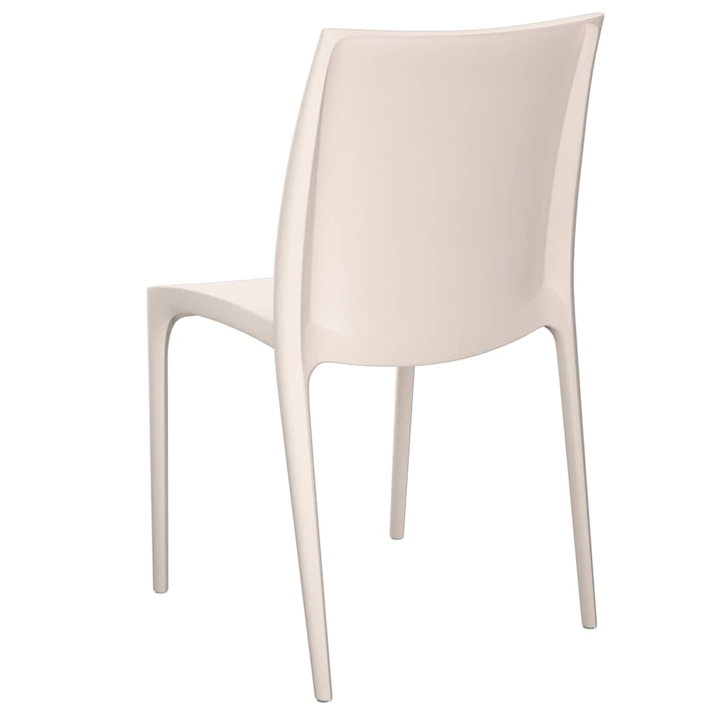 Outdoor Chair Garden Chairs 2 Pcs 50X46X80 Cm Polypropylene cream white 50 cm