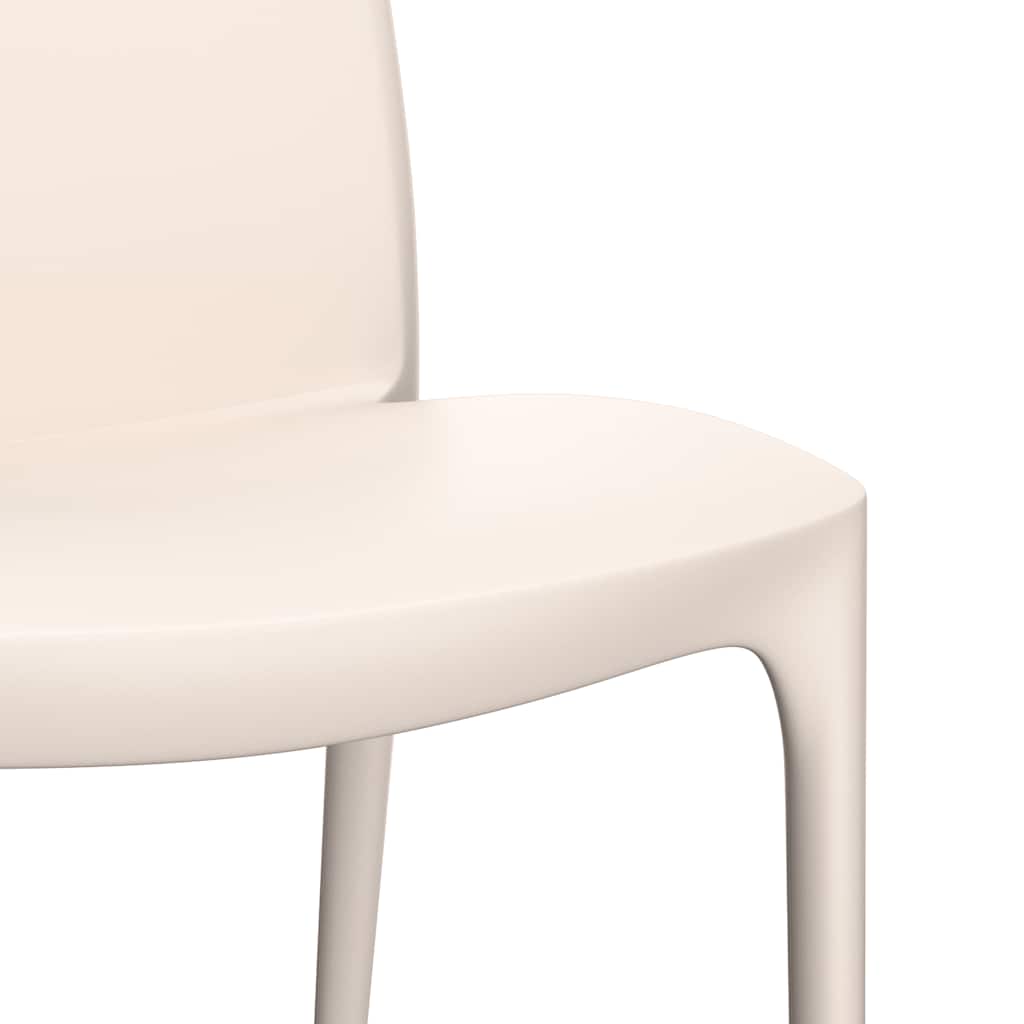 Outdoor Chair Garden Chairs 2 Pcs 50X46X80 Cm Polypropylene cream white 50 cm