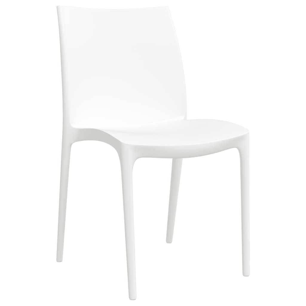 Outdoor Chair Garden Chairs 2 Pcs 50X46X80 Cm Polypropylene cream white 50 cm