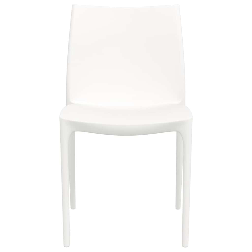 Outdoor Chair Garden Chairs 2 Pcs 50X46X80 Cm Polypropylene cream white 50 cm
