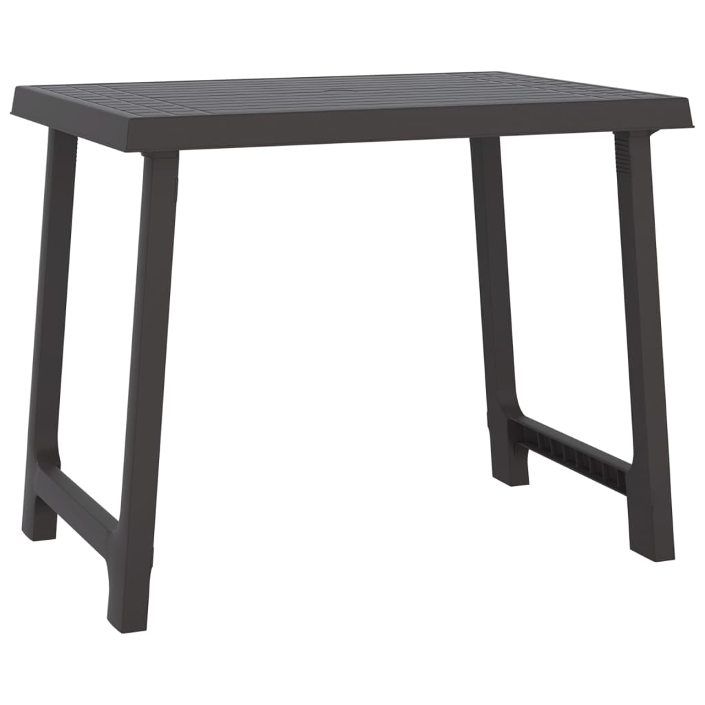 Camping Table 79X56X64 Cm Pp Wooden Look