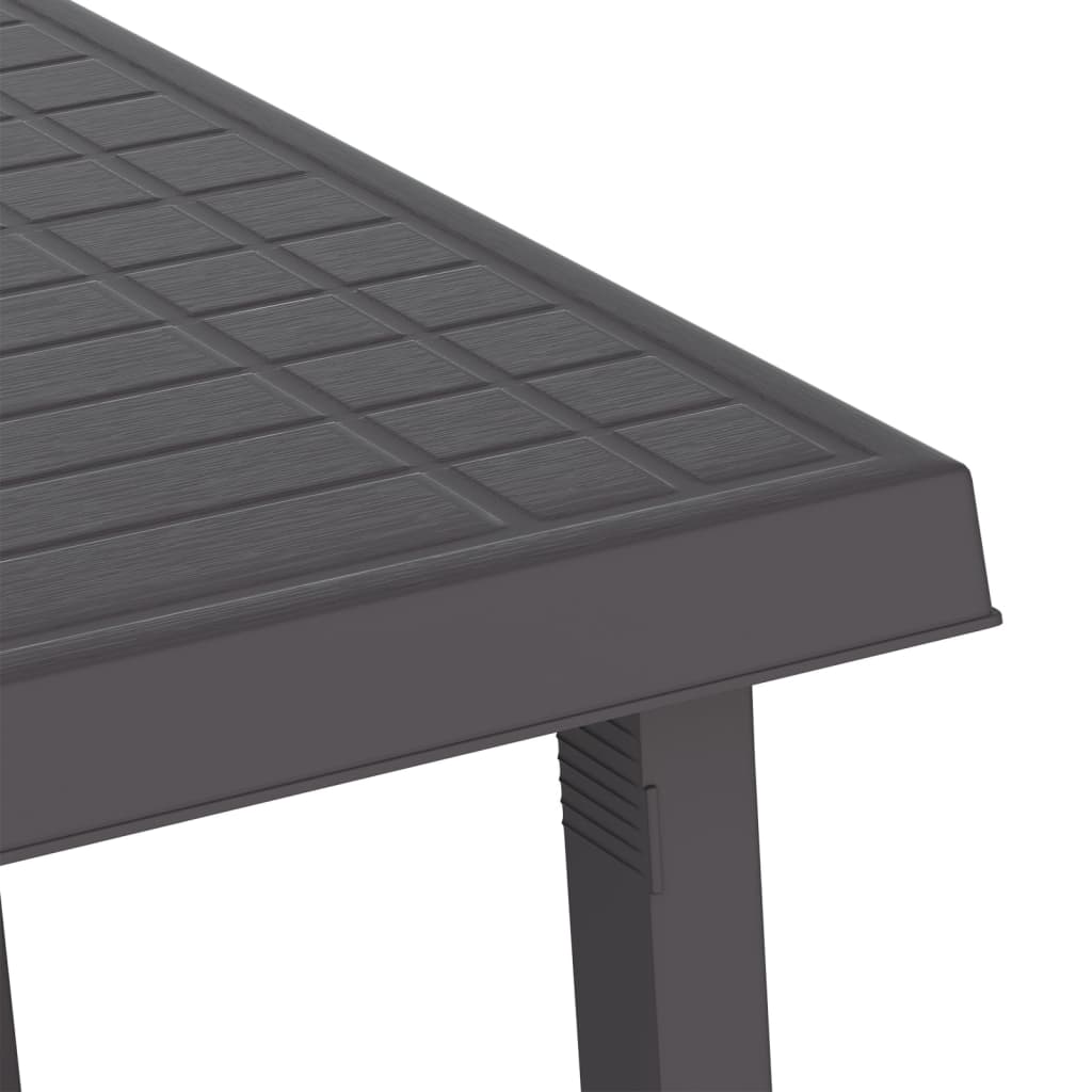 Camping Table 79X56X64 Cm Pp Wooden Look