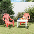 Garden Chairs 2 Pcs For Children 37X34X44Cm Pp Wooden Look