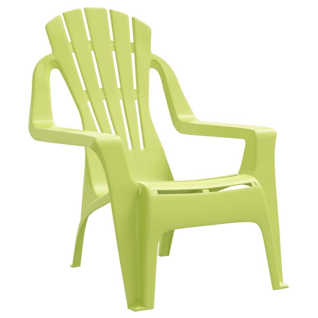 Garden Chairs 2 Pcs For Children 37X34X44Cm Pp Wooden Look