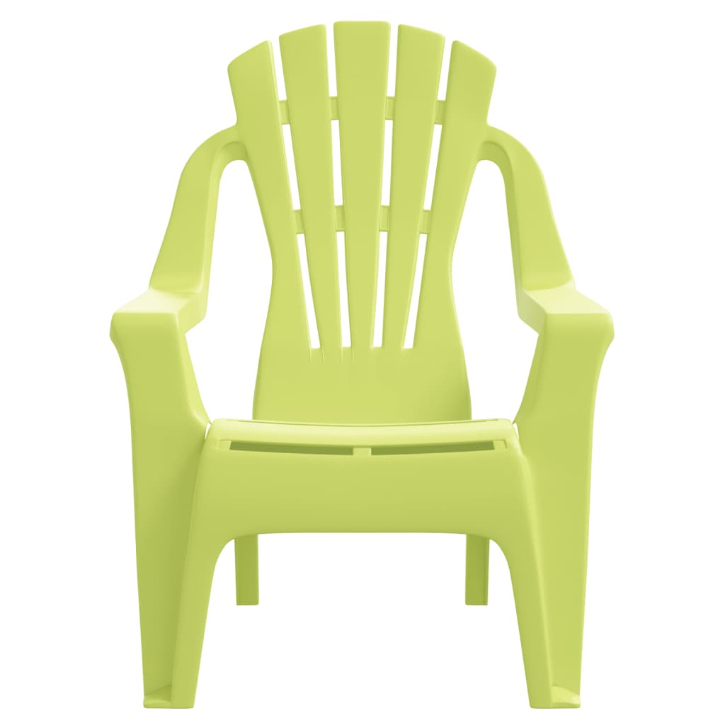 Garden Chairs 2 Pcs For Children 37X34X44Cm Pp Wooden Look