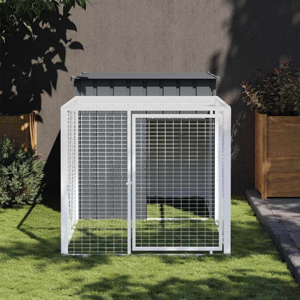 Small Animal Habitats & Cages Large Chicken Coop Cage Run Galvanised Steel Hen H