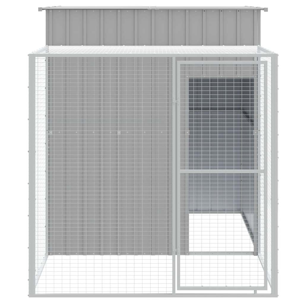 Chicken Cage With Run Galvanised Steel