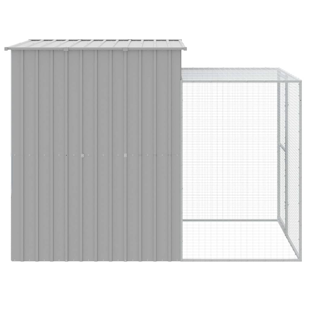 Chicken Cage With Run Galvanised Steel
