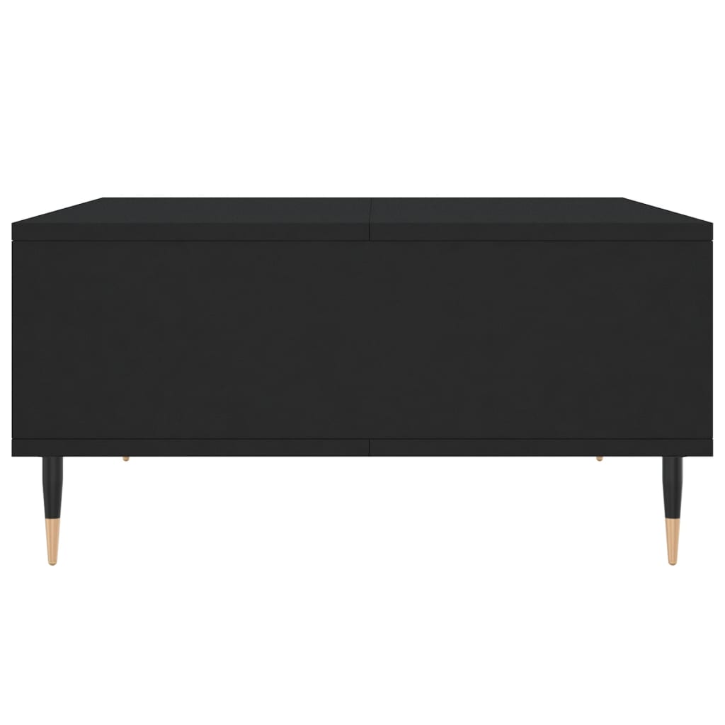 Coffee Table White Storage Shelf Modern Living Room 60X60Cm Concrete Grey Black