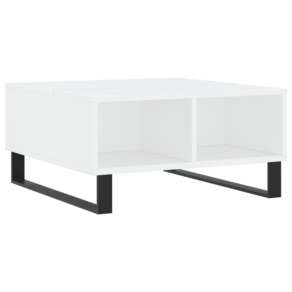 Coffee Table White 60x60x30cm Modern Living Room Side grey sonoma iron 60 cm